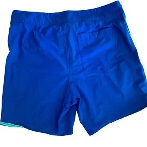 Men's RHONE Blue “Tech Board Shorts" hybrid sport swim trunks Size 33